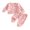 Pink, variant on RUINIXCW Girls Christmas Outfits Long Sleeve Bow Snowflake Print Pullover Pants