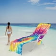 thumbnail image 5 of Pool Chair Towel with Side Pockets,Microfiber Chaise Lounge Chair Towel Covers for Sun Lounger Pool Sunbathing Beach Hotel Vacation,Easy to Carry Around,No Sliding,Tie-Dye, 5 of 6