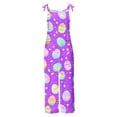 thumbnail image 4 of YOIAVIAOY Womens Easter Print Overalls Adjustable Straps Sleeveless Jumpsuit Casual One Piece Outfit with Pockets 2026 Multicolor XXL, 4 of 5