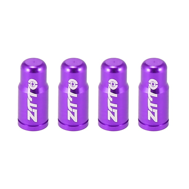 4 Piezas Neumático Válvula Tapas Francés Polvo Cubiertas para Bicicleta Carretera Bicicleta Morado