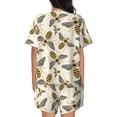 thumbnail image 3 of Lsque Flying Bees1 Women's Short-Sleeved Pajama Set - 2 Piece Soft and Lightweight Sleepwear Set-XX-Large, 3 of 9