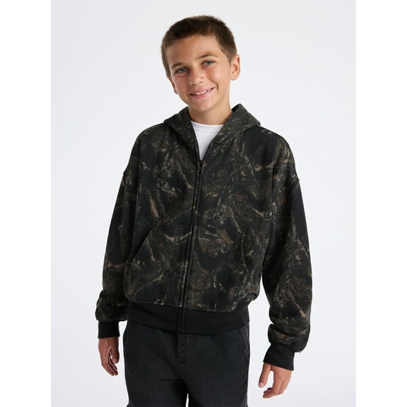 Weekend Academy Boys Fleece Zip Up Hoodie, Sizes 4-18