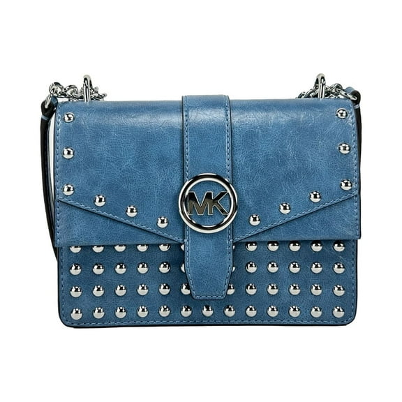 Michael Kors Outlet Greenwich Small Studded Distressed Crossbody Bag - Corn Flower