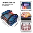 thumbnail image 3 of Jellyfish Double Layered Insulated Refrigerated Lunch Bag with Two Compartments, Large Capacity, and Hand-Carry Strap - 7.1x11.4x16.1 Inches, 3 of 6