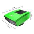 thumbnail image 5 of S SERENABLE Car Heater 12V/24V 180W 360-Degree Rotation Heating Cooling Air Purify Plug into 24v Green, 5 of 5