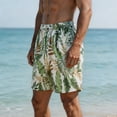 thumbnail image 4 of Enjoytime Mens Swim Trunks Print Elastic Waist Drawstring Breathable Lightweight Casual Summer Beach Shorts, 4 of 7