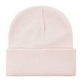 thumbnail image 2 of Mikilon Versatile Solid Color Knitted for Women and Men Casual Thicken Warm Hats Fashion Double Sided Wear Hats, 2 of 3