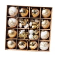thumbnail image 1 of 52 piezas de decoraciones colgantes para de Navidad, adornos de bolas de Navidad, colgantes surtidos para fiesta de de Navidad, año Nuevo, Dorado, 1 of 8