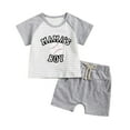 thumbnail image 1 of Hiiyo Ensemble Garçon T-Shirt Graphique à Manches Courtes et Short Survêtement Sport Décontracté, 1 of 5