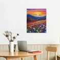 thumbnail image 2 of Shadudu Sea of Autumn Flowers Canvas Decorative Print Painting by Artist Buanfen Yu for Wall Decor in Living Room Bedroom Home Office (16 x 20 in/12 x 16) 16x20 in, 2 of 5