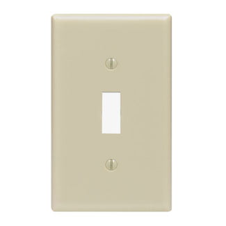 20 Leviton Ivory MIDWAY Toggle Switch Cover Wallplate 1Gang Switchplates 80501-I 