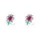 thumbnail image 2 of Sonducket Vintage mujeres Plume Fascinator velo sombrero tocado horquilla señoras pelo sombreros boda carreras de caballos eventos verde rosa verde rojo 2piezas, 2 of 6