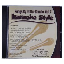 Songs by Dottie Rambo Volume 3 Daywind Christian Karaoke Style NEW CD G 6 Songs