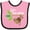 Pink and Black, variant on Inktastic Gigi's Little Monkey Grandchild Gift Boys or Girls Baby Bib