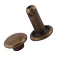 thumbnail image 4 of Remaches Para Cuero 6 × 8 Remache 5 Mm Plata 100 Piezas Remache De Doble Tapa Tubular Metal Cuero Cuero Accesorios De Trabajo Reparaciones Artesanales Espárragos Decoración, 4 of 7
