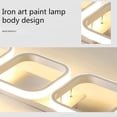 thumbnail image 2 of ADISUN LED Flush Mount Ceiling Light Modern Square Lighting Fixture Lamp for Hallway Bedroom Kitchen Office Living Room Lighting, Warm White, 2 of 7