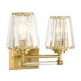 thumbnail image 4 of Warm Brass Two Light Bathroom Vanity from the Garnet Collection, 4 of 5