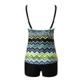 thumbnail image 6 of Karight Tankini Swimsuits for Women Two Piece Bathing Suits Blouson Tank Top with Boyshorts Tummy Control Modest Swimsuits, 6 of 8
