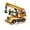 A, variant on Construction Truck Christmas Ornaments, Acrylic 2D Vehicle Christmas Tree Hanging Decor for s, Car Lover Gift for Holiday(A)