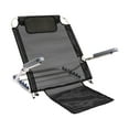 thumbnail image 2 of Chaise de Plage de Sol Pliante à Assise Basse Chaises de Camping Chaise-Lit Dossier Assis Repos Noir, 2 of 8