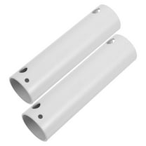 Topbathy 2Pcs White Ceiling Fan Extension Rods with Sturdy Material for Fan Accessories