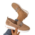 thumbnail image 5 of Commuter Shoes, Women's Comfortable Everyday Flats Comfortable Low Profile Dress Shoes with Flexible Walking Sole and Easy Style Office Work Shoes Ballet Commuter Shoes Flats, Coffee US-7.5/EU-40, 5 of 7