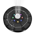 thumbnail image 1 of Fuentes solares para baños de pájaros Bomba de fuente de agua mejorada y alimentada con luces LED de colores para jardín, piscina, estanque, 1 of 5