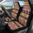 thumbnail image 3 of Xoenoiee American Tribe Dreamcatcher Print Front Seat Cover Saddle Blanket Universal Fit Bucket Seats Cover Protector, Decorative Auto Interior Accessory, 3 of 6