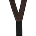 thumbnail image 2 of Nocona Belt 34 Inch Galluses Basketweave Embossed Belt, Chocolate - Extra Large, 2 of 2