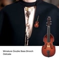 thumbnail image 3 of Broche de Instrumentos Musicales, Resina Drentida Decoración Exquisita Broche de Graves Doles Portátiles Realistas para Concierto para Amante de la Música, 3 of 7
