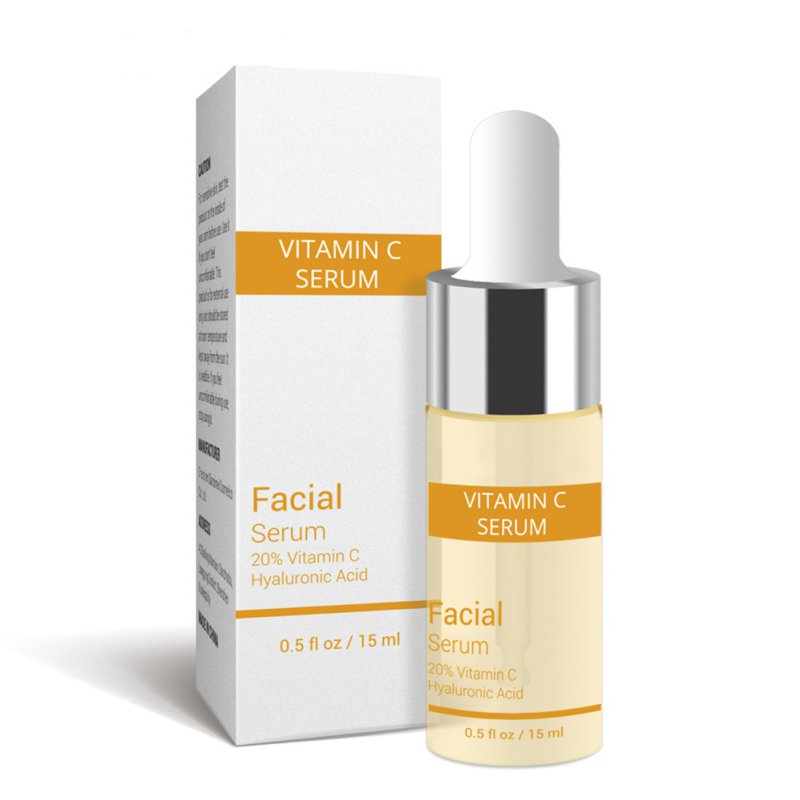 Vitamin C Serum for Face, Topical Facial Serum with Hyaluronic Acid