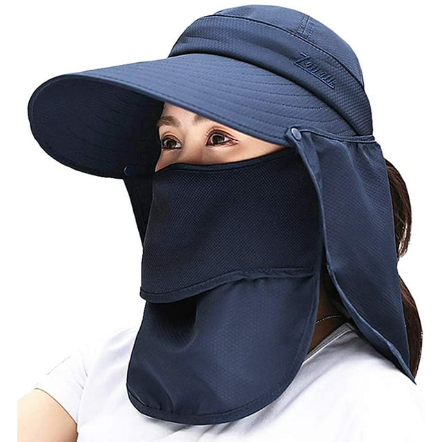 Exterior UPF 50+ UV protección solar impermeable transpirable cara cuello solapa cubierta plegable sombrero para el sol para hombres/mujeres Xemadio LRWJ322-4