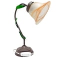 thumbnail image 4 of Lampara De Mesa, Luz Ideal Vintage Pantallas De Cristal Tabaco, 4 of 5