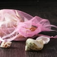 thumbnail image 2 of SOPOTUTU 100Pcs Pink Gauze Bags Drawstring for Wedding Candy and Small, 2 of 8