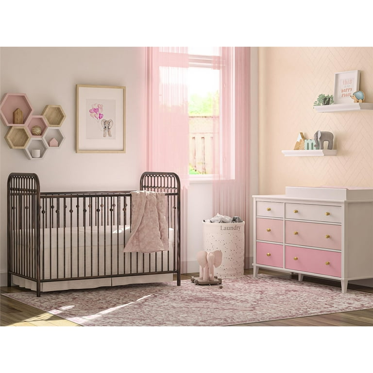 Monarch hill poppy 6 drawer dresser pink discount