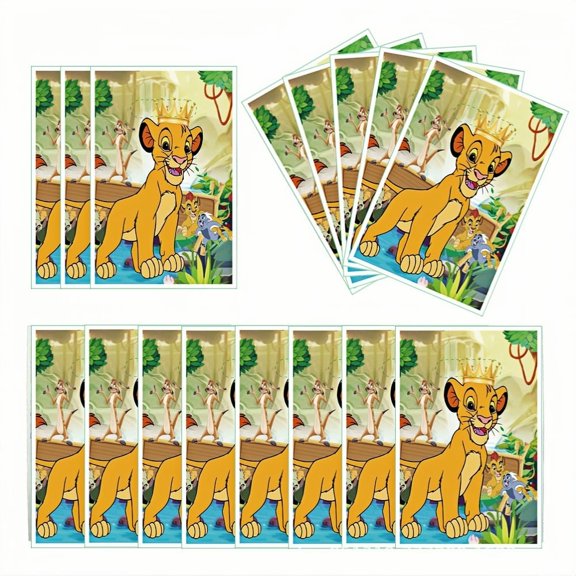 20Pcs Simba The Lion King Anime Cartoon Theme Party Gift Bags, Handheld Favor Candy Bags with Carry Handle for Birthday Party Decorations Supplies