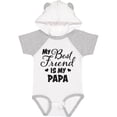 thumbnail image 3 of Inktastic My Best Friend is My Papa with Hearts Boys or Girls Baby Bodysuit, 3 of 5