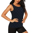 thumbnail image 2 of Balery Black Fish scales Camiseta sin mangas estampada ligera para mujer, tops de entrenamiento sin mangas, camisetas de yoga transpirables de secado rápido.-XX-Large, 2 of 7