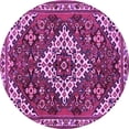 thumbnail image 1 of Ahgly Company Indoor Round Persian Purple Traditional Area Rugs, 6' Round, 1 of 4