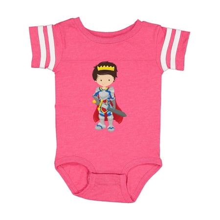 

Inktastic Boy Prince Knight In Shining Armor Brown Hair Gift Baby Boy Bodysuit