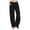 Black, variant on Qiopertar Women's Summer Wide Leg Casual Beach Pants High Waisted Drawstring Pants with Pockets Loose Fit Comfy Vacation Travel Relaxed Trousers, Coffee XL