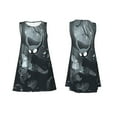 thumbnail image 7 of Yiaed Forest Black Ghost Warrior Print Women's Sleeveless Dress, Loose Fit Summer Dress, Casual Sleeveless Dress for Women, 7 of 7