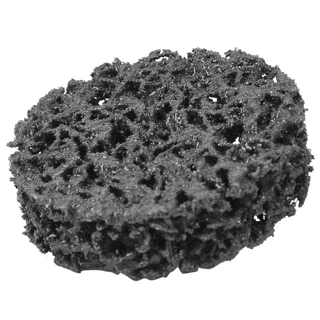 Disco de pulido con tira de polietileno de 2 pulgadas y 50 mm con bloqueo de rodillo, rueda de pulido para quitar óxido y pintura (negro)