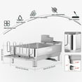 thumbnail image 2 of Dish Drying Rack Stainless Steel Dish Racks for Kitchen Counter Dish Drainers with Automatic Drainage Utensil Holder & Cups Holder Space Saving Kitchen Organizer, 2 of 8