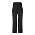 thumbnail image 5 of QATAINLAV Women's Slim Fit Cargo Pants Solid Casual Business Work Pants Full Length Pencil Pants with Pockets Office Outfits Black S Big Sale Days, 5 of 7