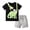 Green, variant on Toddler Boy Outfits Dinosaur Print Short Sleeve Crew Neck T-Shirt Top And Shorts 2 Piece Everyday Wear Baby Boys' Clothing Sets Size 18-24 Months