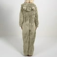 thumbnail image 6 of Women Onesies Fluffy Fleece Jumpsuits Sleepwear Plus Size Hood Sets Pajamas for Adult Winter Warm Pajamas Home Loungewear, 6 of 6
