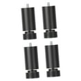 thumbnail image 3 of 4 Pieces M10 Thread Bed Frame Legs Heavy Duty Furniture Support Legs Replacement Black 25cm, 3 of 7