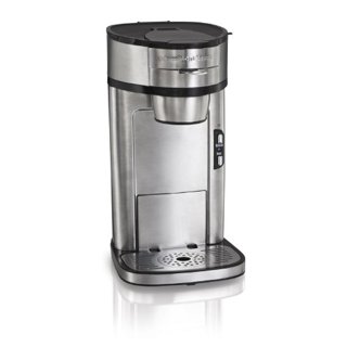  Hamilton Beach Fresh Grind 4.5oz Electric Coffee Grinder for  Beans, Spices and More, Stainless Steel & Hamilton Beach Scoop Single Serve  Coffee Maker, Fast Brewing, Stainless Steel (49981A): Home & Kitchen