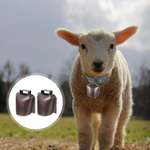 WHAMVOX 2 Pcs Bells Brass Bell Cow Bell Cattle Bell 4X3.7X2.8CM